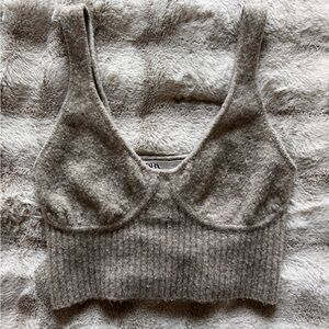 Zara Sweater Cropped Tank